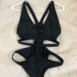 Strappy One-Piece Bathing Suit
